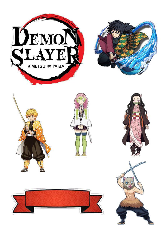 A DECOUPER DEMON SLAYER A PERSONNALISER #1 Impression alimentaire sucre