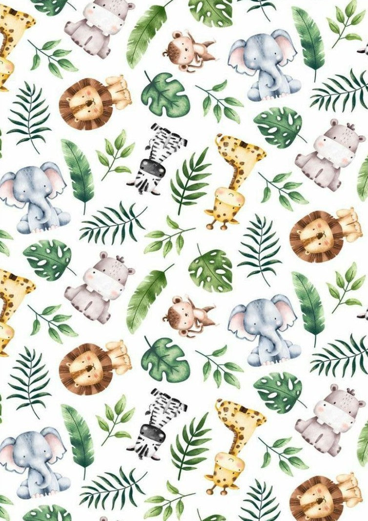 Planche A4 JUNGLE#3 impression alimentaire en sucre