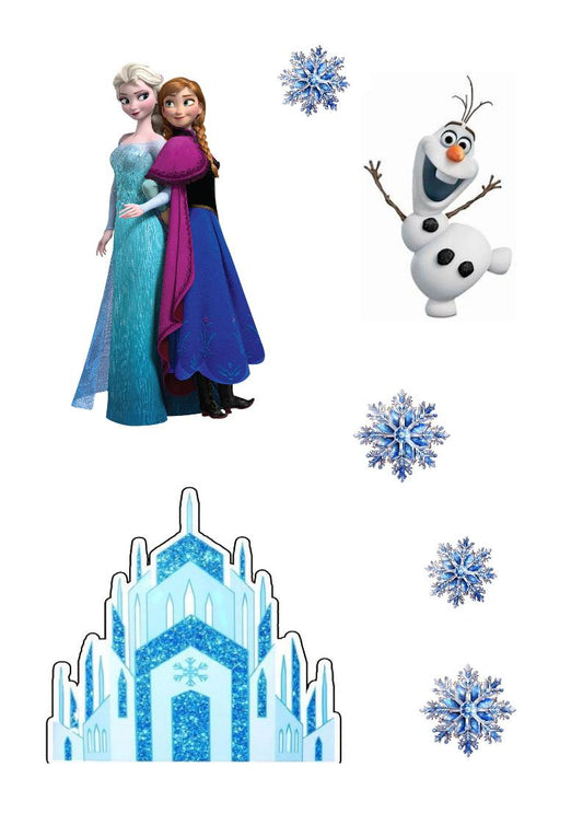 A DECOUPER LA REINE DES NEIGES#1 Impression alimentaire sucre