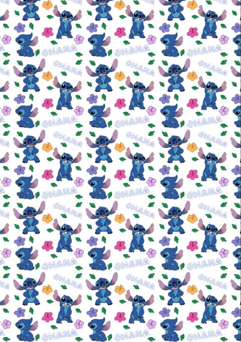 Planche A4 STITCH#4 impression alimentaire en sucre