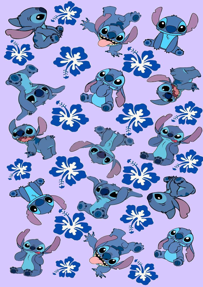 Planche A4 STITCH#2 impression alimentaire en sucre